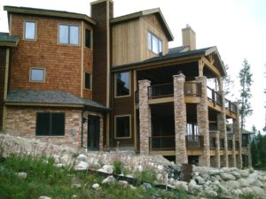 Residential stonework in Colorado